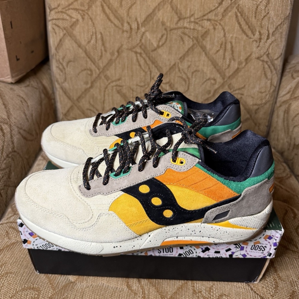 Rare Saucony Feature x G9 Shadow 5 The Pumpkin Men's Size 11‎ EUC!